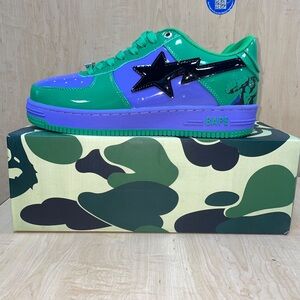 Bape X Marvel Bapesta Limited Edition sneakers size 10